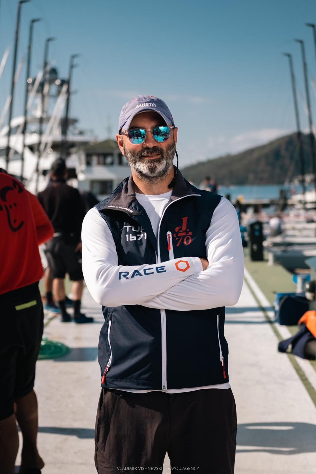 Erman Ayvaz on the dock